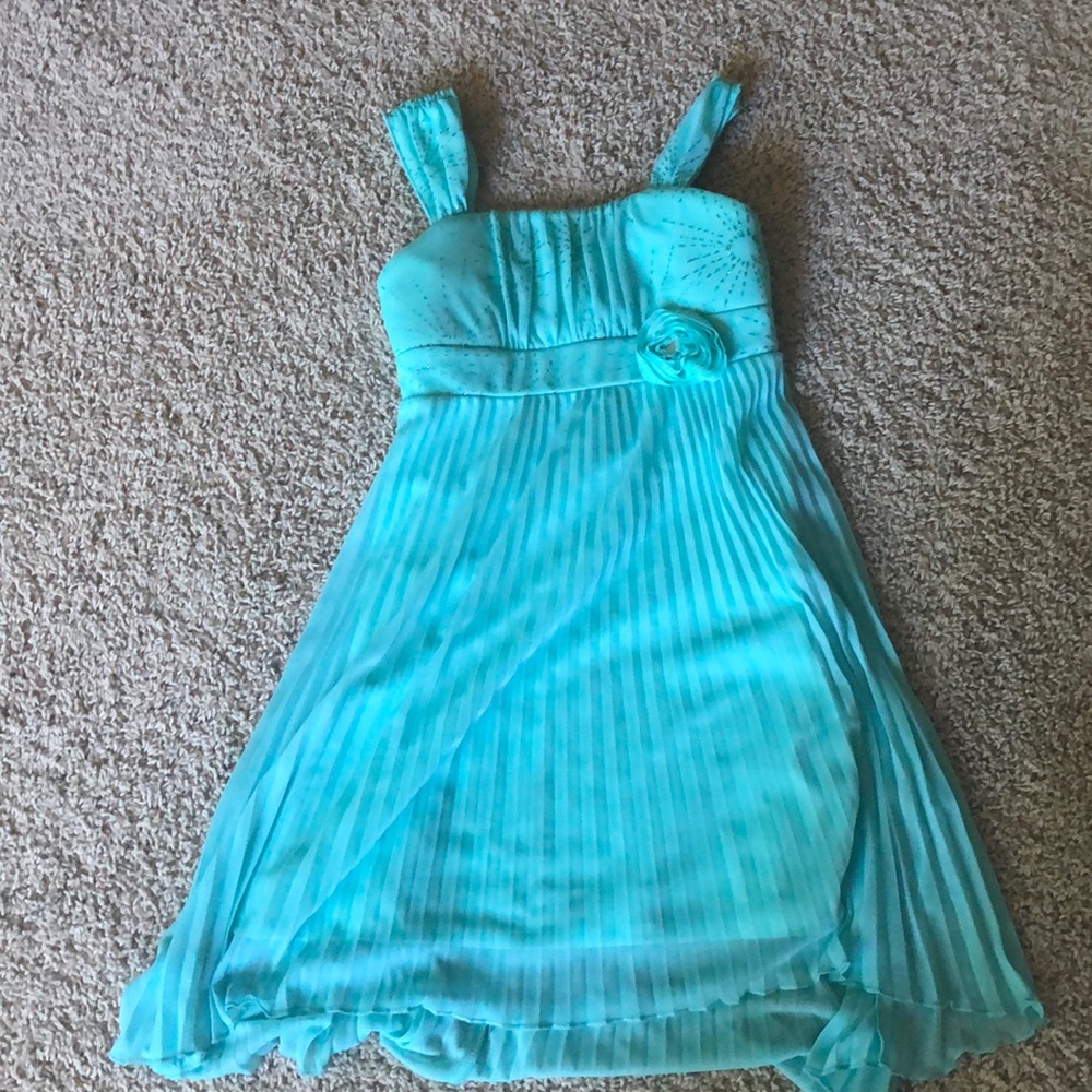 IZ Byer girl teal size 12 dress